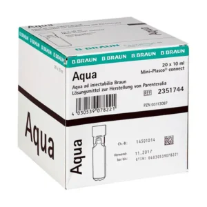 Aqua ad Injektabilia, Firma Braun, VE=20x10ml