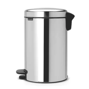 Tret Abfalleimer Newicon, 12 Liter, chrom, mit Kunststoffeimer