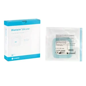 Biatain Silikon Schaumverband 10 x 10 cm, Schaumkissen 6x6cm, VE= 10 Stk.
