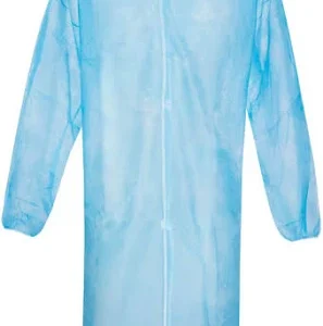 Besucherkittel Gr. XXL, 124cmlang, breit 160cm,  VE=10 Stück, Farbe: 
blau