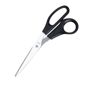 Büroschere Edelstahl, 24 cm, Kunststoffgriff, schwarz