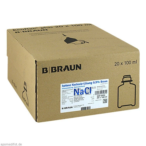 *Serviceartikel*
Isotonische Kochsalzlösung 100ml Kunstoff, Fa. Braun, VE= 20Stk. --- Verkauf und Abrechnung über unseren Servicepartner ---