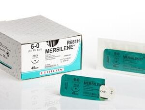 Nahtm. Mersilene Band, weiß 5mm, 2XBP2, Länge 0,,40m, VE=12 Stk.  RS22g