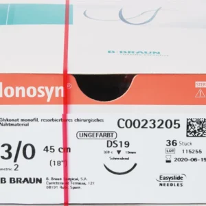 Nahtm. Monosyn, ungefärbt, DS19 Nadel, USP 3/0, 45cm   C2023205