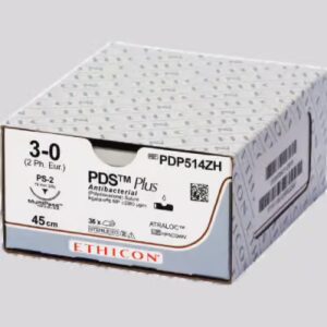 Nahtm. PDS plus, USP 3/0, violett, 45cm, PS2 prime,   PDP514ZH