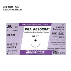 Nahtm. PGA Resorba violett, 3-0, FR27, 70cm,  PA1011