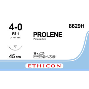 Nathmaterial Prolene  blau monofil 4-0; 1,5-metric, FS1-Nadel, 45cm --- 8629H