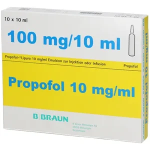 *Serviceartikel*
Propofol 10mg, VE = 10 Ampullen à 10ml
--- Verkauf und Abrechnung über unseren Servicepartner ---