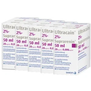 *Serviceartikel*
Ultracain 2% Suprarenin 50ml, VE=5 Flaschen --- Verkauf und Abrechnung über unseren Servicepartner ---