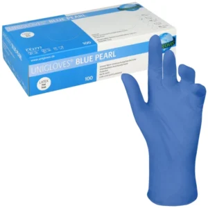 Unigloves Blue Pearl Nitrilhandschuhe, puderfrei, Gr.: M