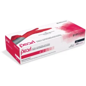 Unigloves Red Pearl Nitril Einweg-Untersuchungshandschuhe puderfrei, latexfrei, unsteril, Gr. L