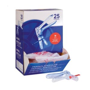 Vaginal Speculum aus Polystorol, Gr. XS für Jungfrauen, 20mm, einzeln verpackt, (weiß), VE= 25 Stk.