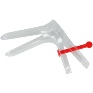 Vaginal Speculum aus Polystorol, mittel, 26mm, einzeln verpackt, (rot), VE=25 Stk.