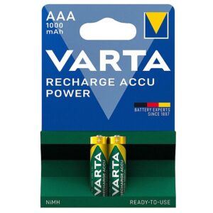 Varta Akku-Batterien Micro AAA, 1,2V, 1000mAh, VE=2 Stk.