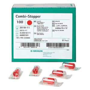 Verschlußstopfen Combi rot, steril verpackt, EINZELN