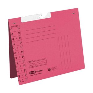 Zippel - Pendelhefter
DIN A 4 mit Kunststoffaufhängung Recyclingkarton, mittelrot, 250 g/m², Tasche S 8 am Vorderdeckel (180mm) Heftung kaufmännisch Schlauch, geöst ohne Stanzung, ohne Druck, mit Drehzwang.