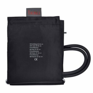 Blutdruckmanschette Klett, 2-Schlauch, schwarz, starke Arme 33-41 cm Umfang, 15-64 cm----121-4-130---
