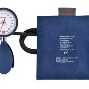 Boso-Clinicus I mit Klettmanschette, Skalendurchmesser 60mm, im Etui, Farbe: blau